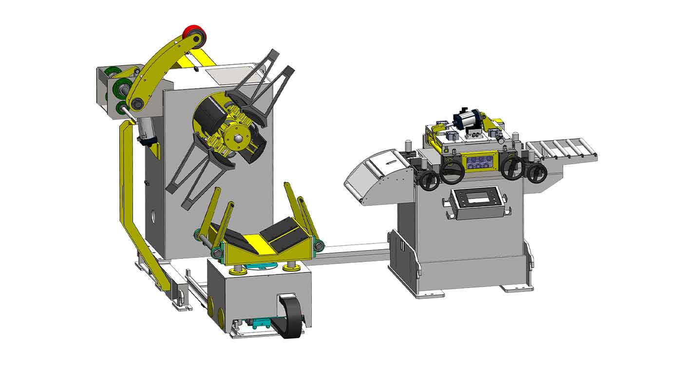 NCDSF1B 3 in 1 Decoiler Straightener Feeder (0.3~3.2)